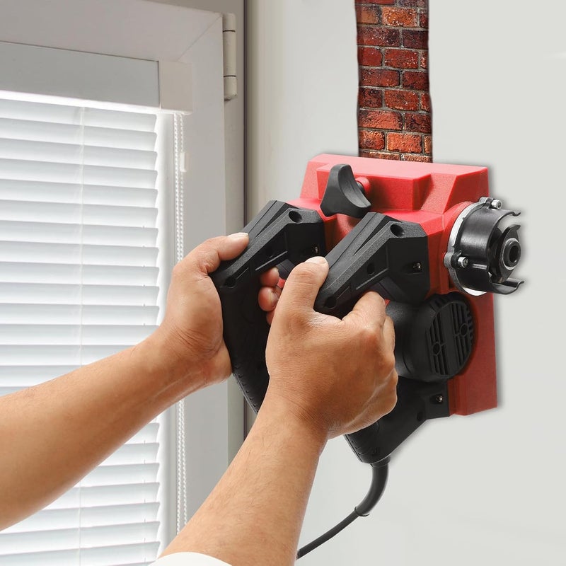 RibasuBB Electric Wall Planing Machine, 1300W Power Hand Planer, Wall Scraper Planner 6" Width, Handheld Power Planer Shovel Wall Machine for Paint Putty Removal, Wall Repair Portable Planer (Red) - Image 2